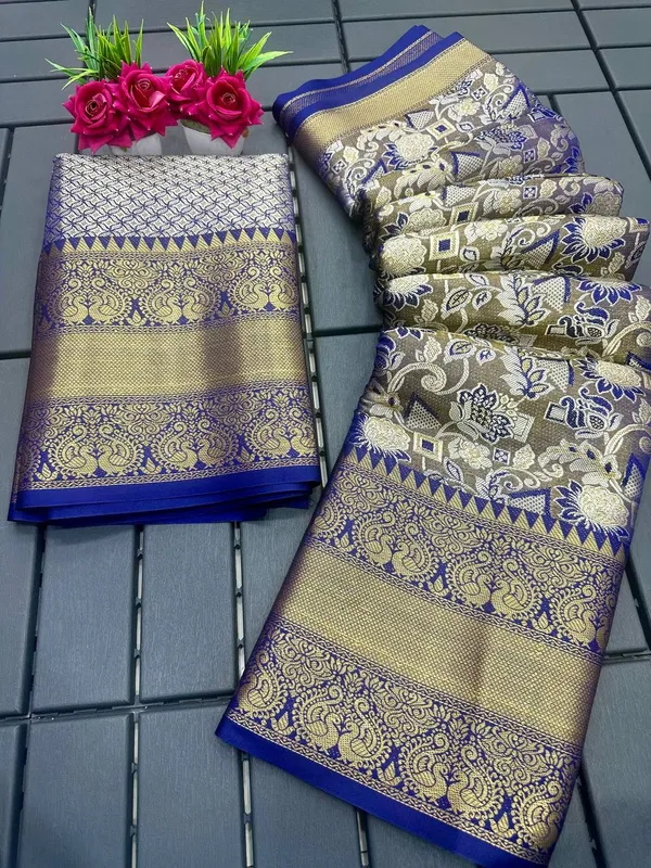 Navy_Pure_Ganga_Kanjivaram_Silk_Saree