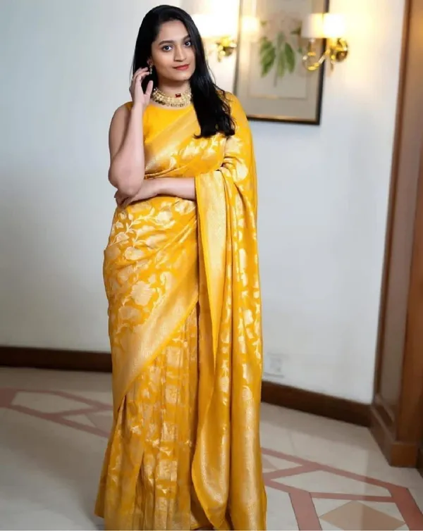Yellow_Kanjivaram_Jacquard_Saree