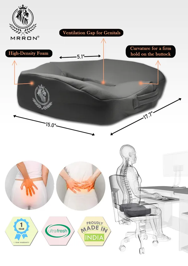 Orthopedic_Memory_Foam_Cushion_For_Relief_From_Lower_Back_Pain,_Tailbone,_Lumbar_Pain,_Pelvic_Pressure,_And_Hip_Pain_Ergonomic_Seat_Cushion_For_The_Car,_Office