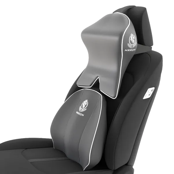 Memory_Foam_Neck_Rest_&_Extra_Lumbar_Support_For_Car_Or_Office_Chair-_Memory_Foam_Back_Cushion_Support_Relive_Pain_During_Along_Sitting_Hours_With_Neckrest