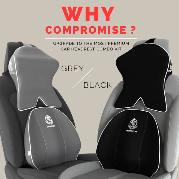 Memory_Foam_Neck_Rest_&_Extra_Lumbar_Support_For_Car_Or_Office_Chair-_Memory_Foam_Back_Cushion_Support_Relive_Pain_During_Along_Sitting_Hours_With_Neckrest