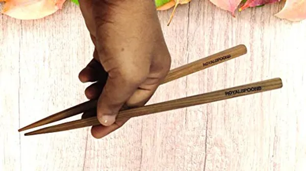 Wooden_Chopsticks_(1_Pair_)_-_Genuine_Teak_Wood_Handmade_Chopsticks_-_Reusable_Washable_Durable_-_Eco_Friendly_A_Pair_Of_Chopsticks_-_22_Cm_Long_(Appox_9Inch_)_Made_In_India_(3_Pair)