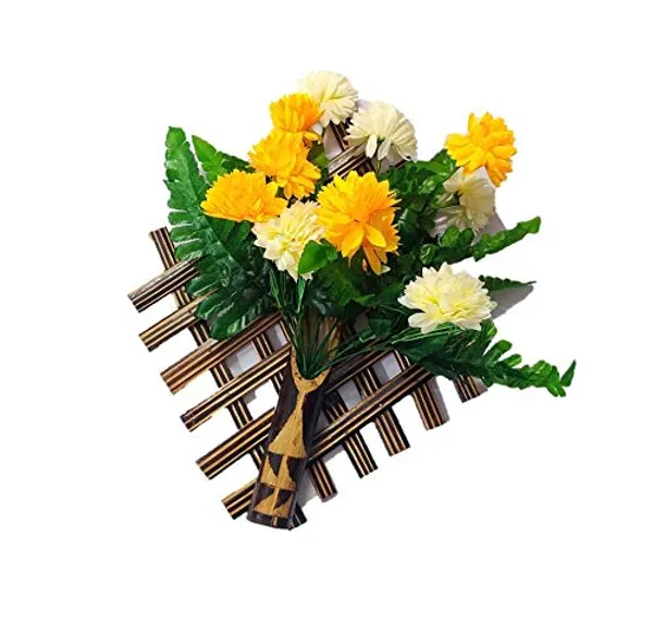 Handmade_Bamboo_Wall_Hanging_Flower_Vases_With_Flower_With_Flower_(Brown,_Big_12_Inch,_Flower)_,Bamboo,_Bamboo