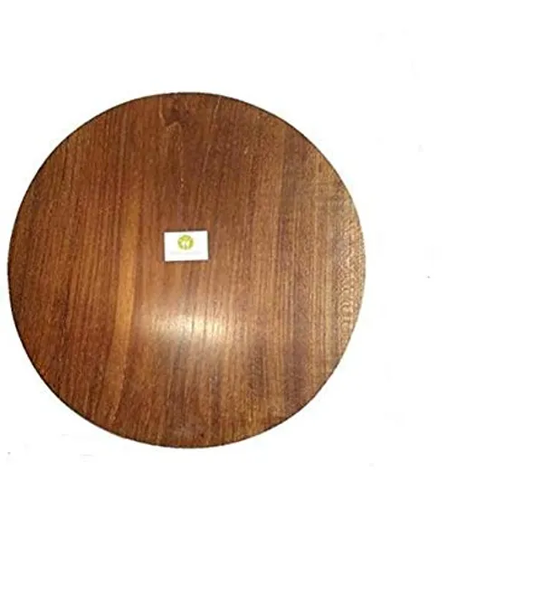 Wooden_Chakla_Rolling_Board_8.5_Inch_Diameter_Teakwood_Polpat_Board_(No_Rolling_Pin_Included)