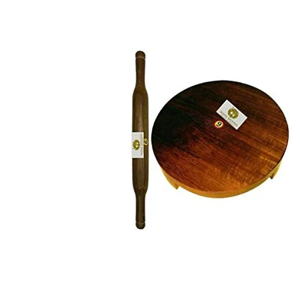 Set_Of_2_Brown_Teak_Rolling_Board_And_Pin