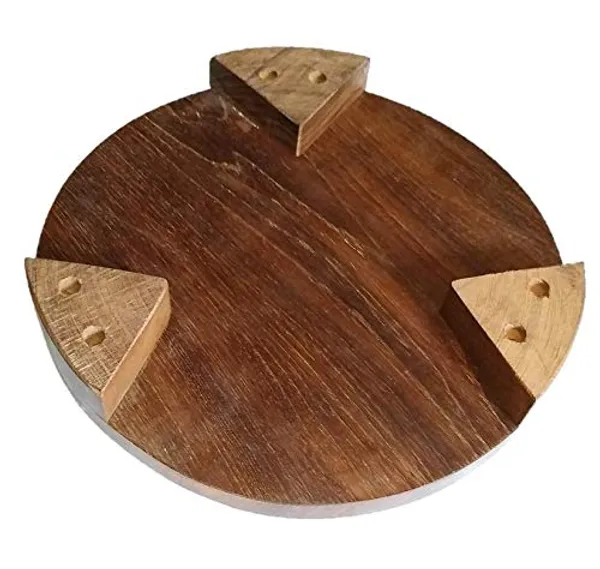 Wooden_Rolling_Board_10_Inch_Diameter_Teak_Wood_Chakla_And_Rolling_Pin_Teak_Wood_14_Inch_Long_Best_Quality_Set_Of_Roti_Kitchen_Tools