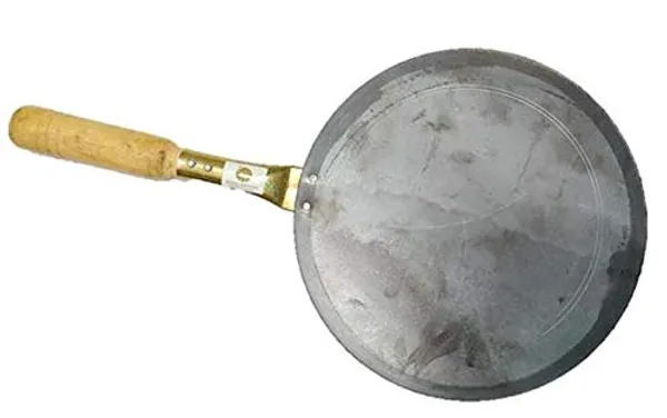 Iron_Tawa_For_Roti/Chapathi/Chapati_With_Wooden_Handle,_Loha/Lokhand_Roti_Tawa_-_Strongest_Handle_Tawa_(10_Inches)