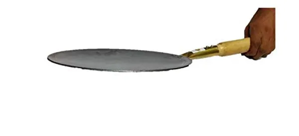 Iron_Tawa_For_Roti/Chapathi/Chapati_With_Wooden_Handle,_Loha/Lokhand_Roti_Tawa_-_Strongest_Handle_Tawa_(11_Inches)