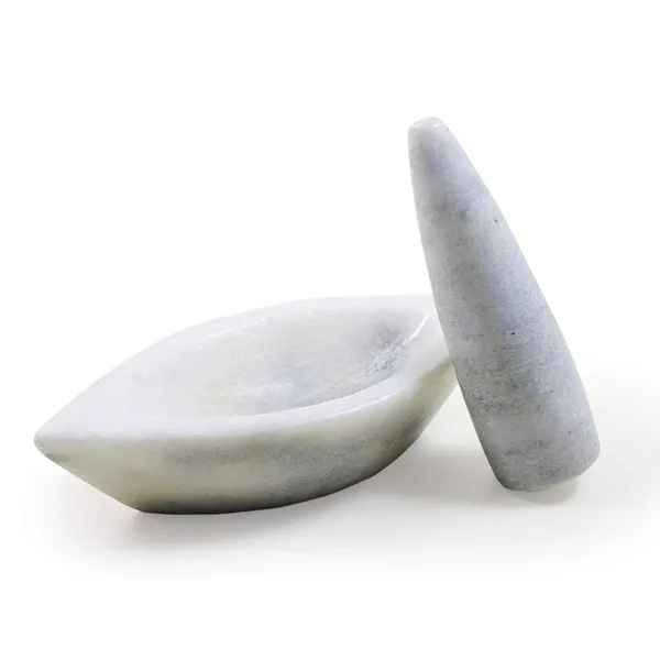 White_Royal_Ship_Shape_Marble_Mortar_And_Pestle_Spice_Mixer_Set_For_Kitchen