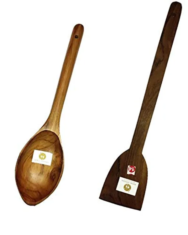 Set_Of_2_Genuine_Teak_Wooden_Cooking_Nonstick_Royal_Dosa_Roti_Spoon_Ladles_Spatula_For_Pan