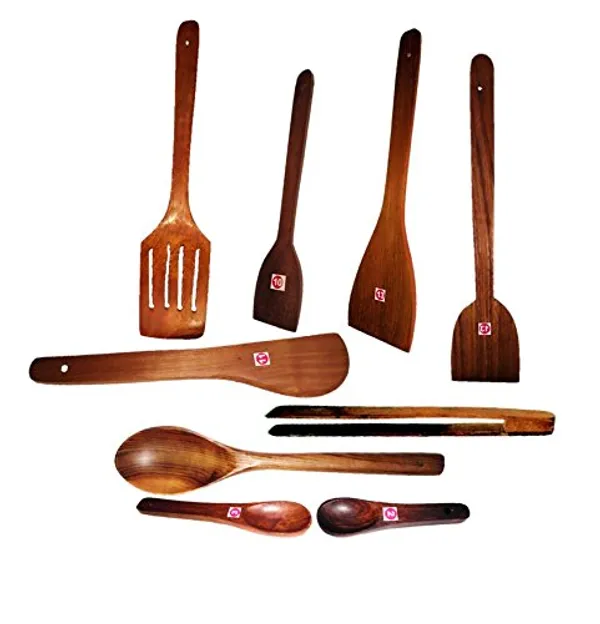 Brown_9_Piece_Wooden_Spoon_Set_Teak_Wood_Spoon_Set