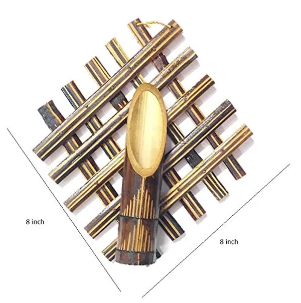 Set_of_2_Piece_Handmade_Bamboo_And_Red_Rose_Wall_Hanging_Flower_Vases_(Small,_Yellow)_-_Bamboo,_Bamboo,_Bamboo,Plastic