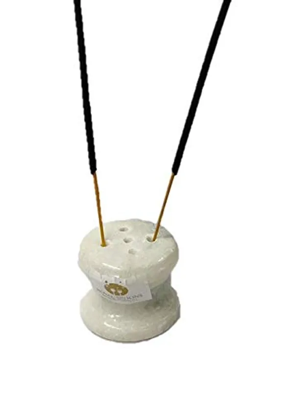 Pack_Of_2_Piece_Marble_Small_Mini_Agarbatti_Stand_Holder_(White,_2_X_1.5_X_2_Inch)
