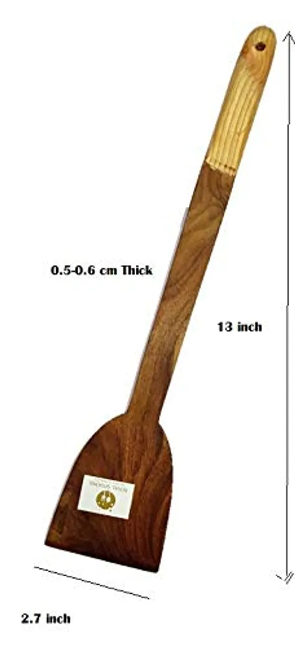 Set_of_7_Teak_Wood_Ladles/Spoons/Whisks/Masher/Tong/Handle_Spatula_For_Cooking_&_Serving_Thick,_Long,_Sturdy,_Large