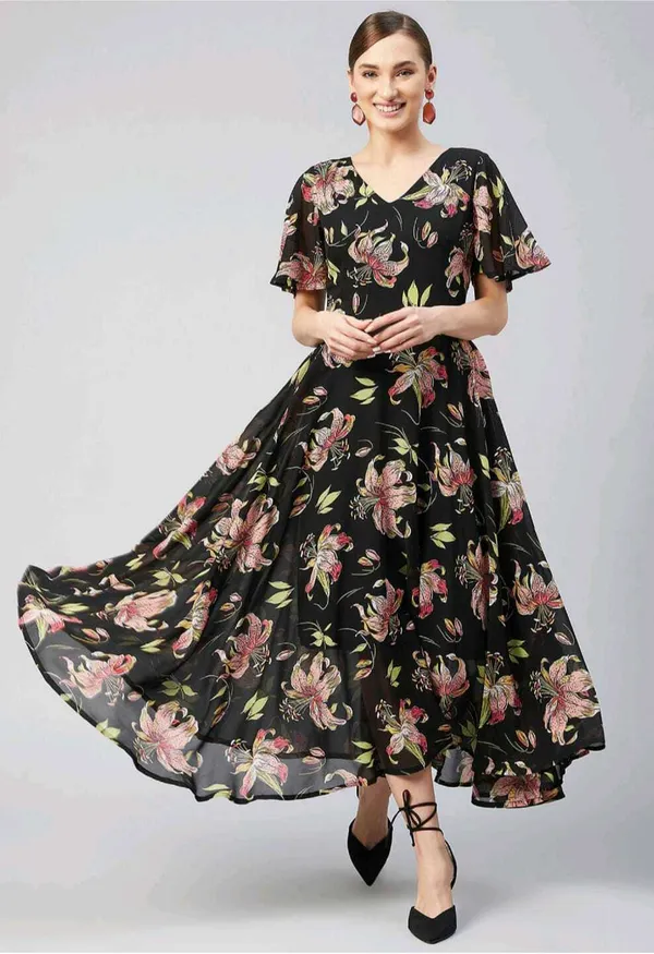 Black_Georgette_Floral_Printed_Anarkali_Gown__With_Duppata