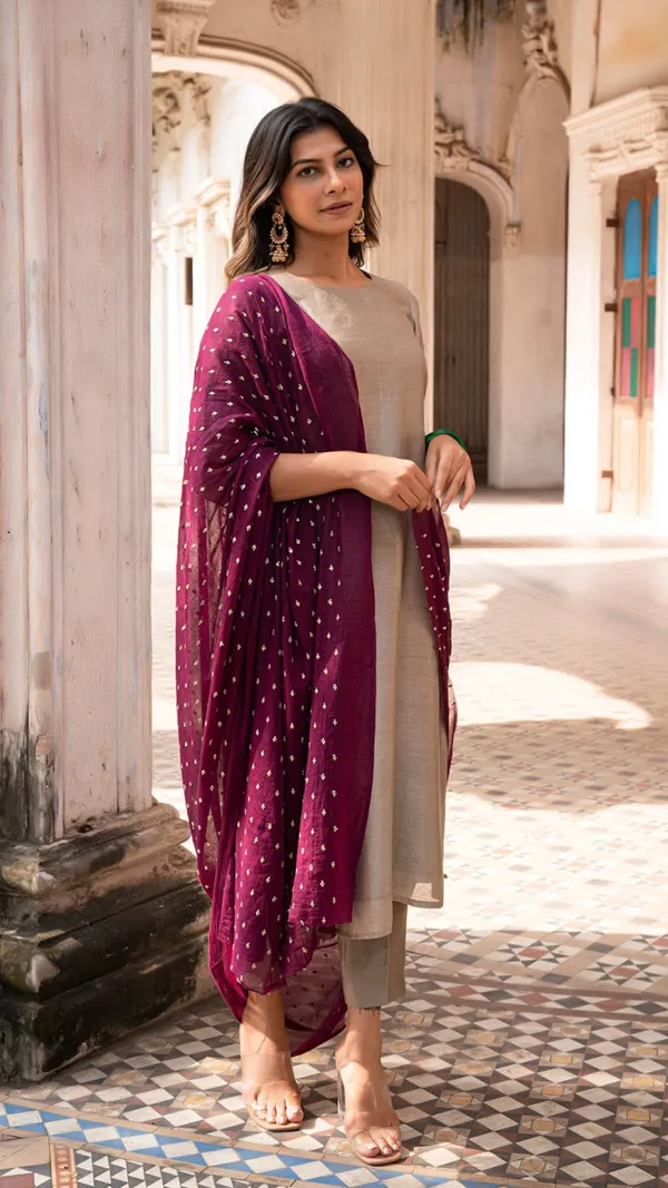 Eshanay_Fashion_Three_piece_kurta_set_for_women,_Indian_kurta_set,_Straight_kurti_with_pent_or_muslin_dupatta_,_Party_wear_dress