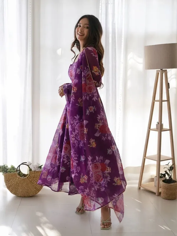 Purple_Georgette_Floral_Printed_Anarkali_Gown__With_Duppata