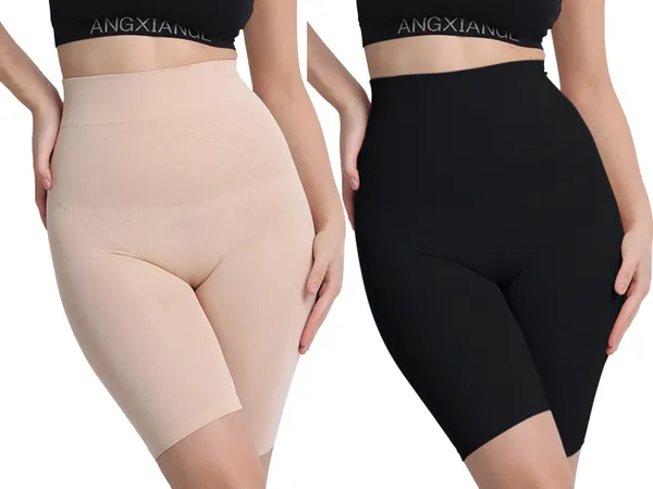 Beige&Black_Nylon_Shaper_Brief_For_Women_Pack_of_2