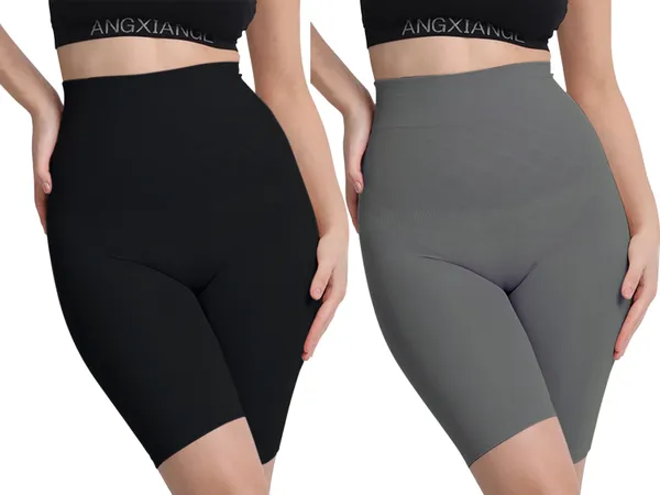 Black&Grey_Nylon_Shaper_Brief_For_Women_Pack_of_2