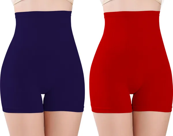 Blue&Red_Nylon_Shaper_Brief_For_Women_Pack_of_2