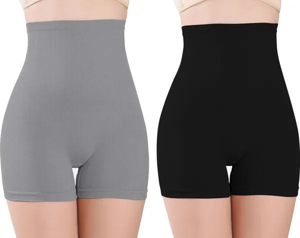 Grey&Black_Nylon_Shaper_Brief_For_Women_Pack_of_2