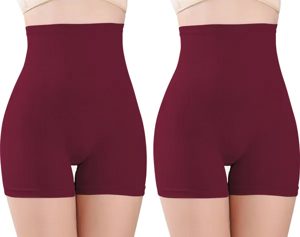 Maroon_Nylon_Shaper_Brief_For_Women_Pack_of_2