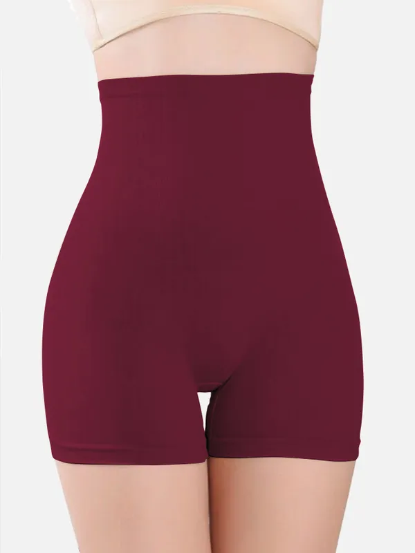 Maroon_Nylon_Shaper_Brief_For_Women_Pack_of_1