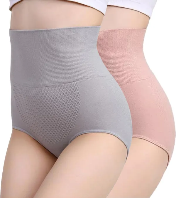 Grey&Pink_Nylon_Shaper_Brief_For_Women_Pack_of_2