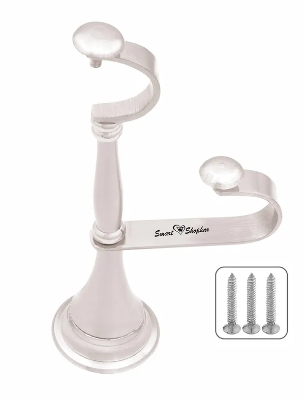 (Pack_of_2)_Curtain_Support_Round_Double_Pole_Brass_Nickel_Silver