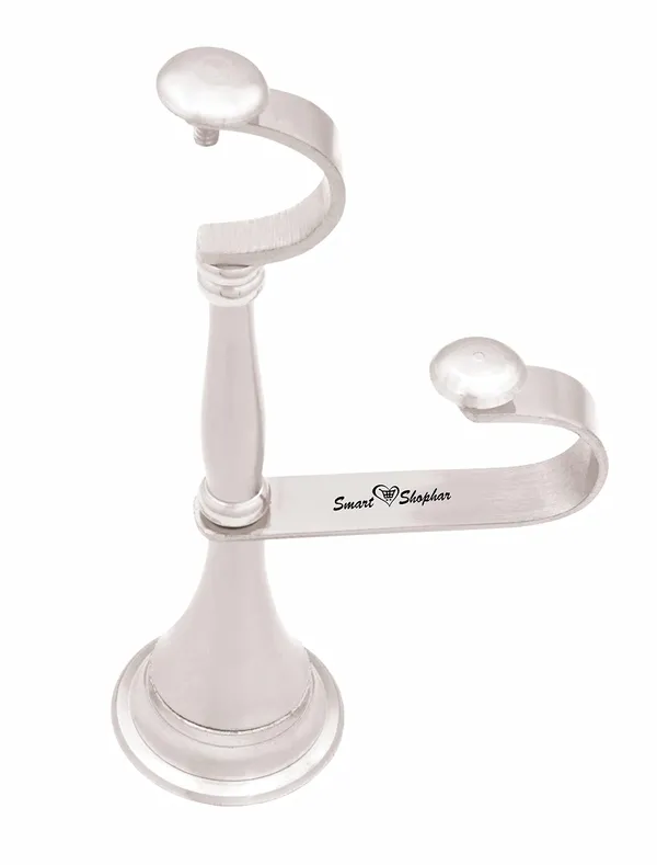 (Pack_of_4)_Curtain_Support_Round_Double_Pole_Brass_Nickel_Silver