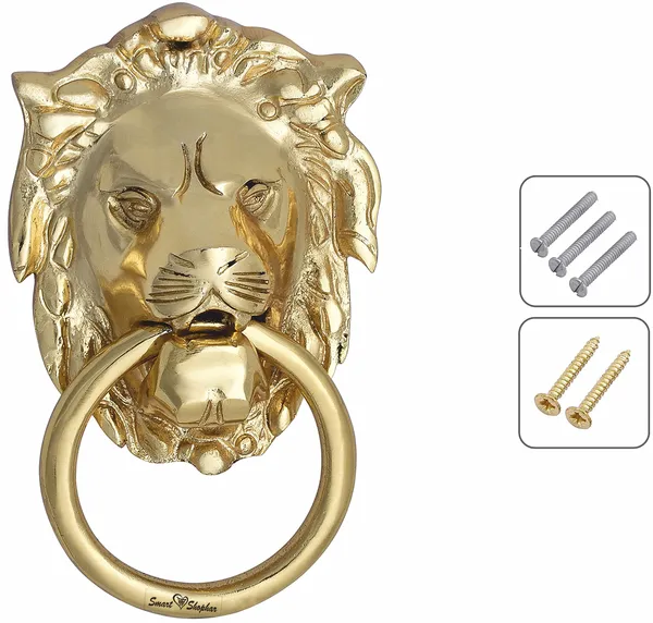 Door_Knocker_Lion_Brass_Gold