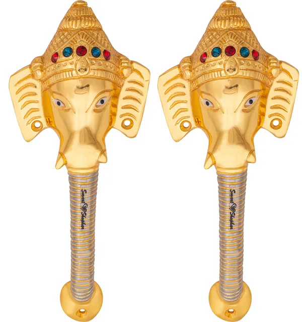 (Pack_of_2)_Pull_Handle_Ganesha_Avighna_Brass_Gold_Silver