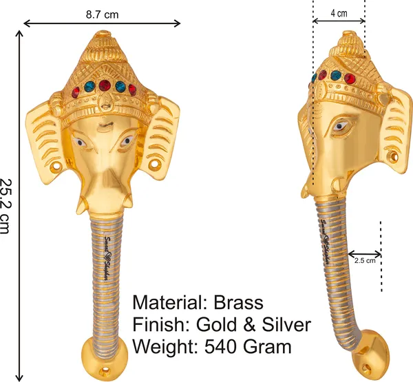 (Pack_of_2)_Pull_Handle_Ganesha_Avighna_Brass_Gold_Silver