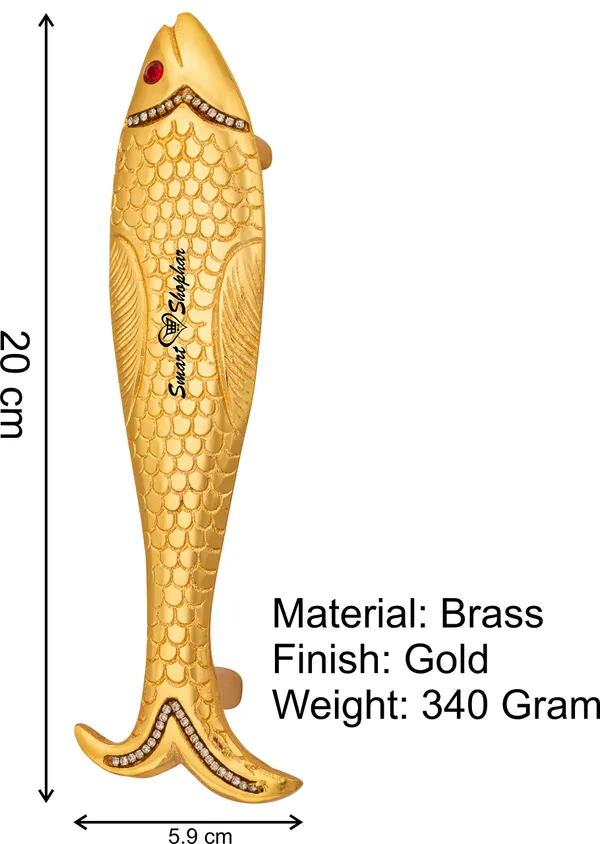 (Pack_of_2)_Pull_Handle_Fish_Brass_Gold