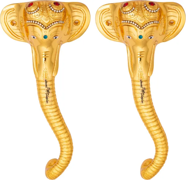 (Pack_of_2)_Pull_Handle_Ganesha_Muktidaya_Brass_Gold
