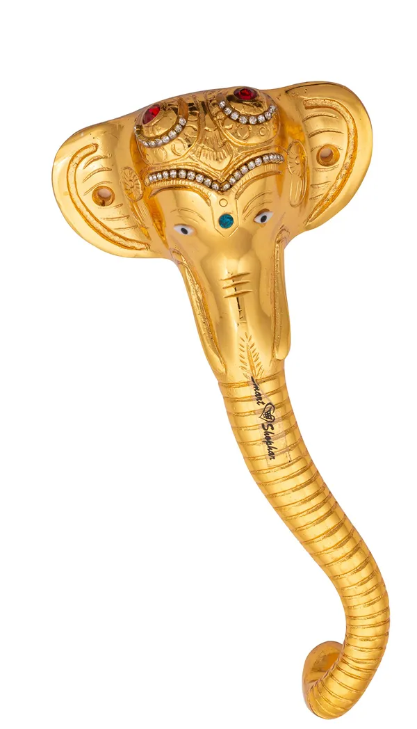 (Pack_of_2)_Pull_Handle_Ganesha_Muktidaya_Brass_Gold