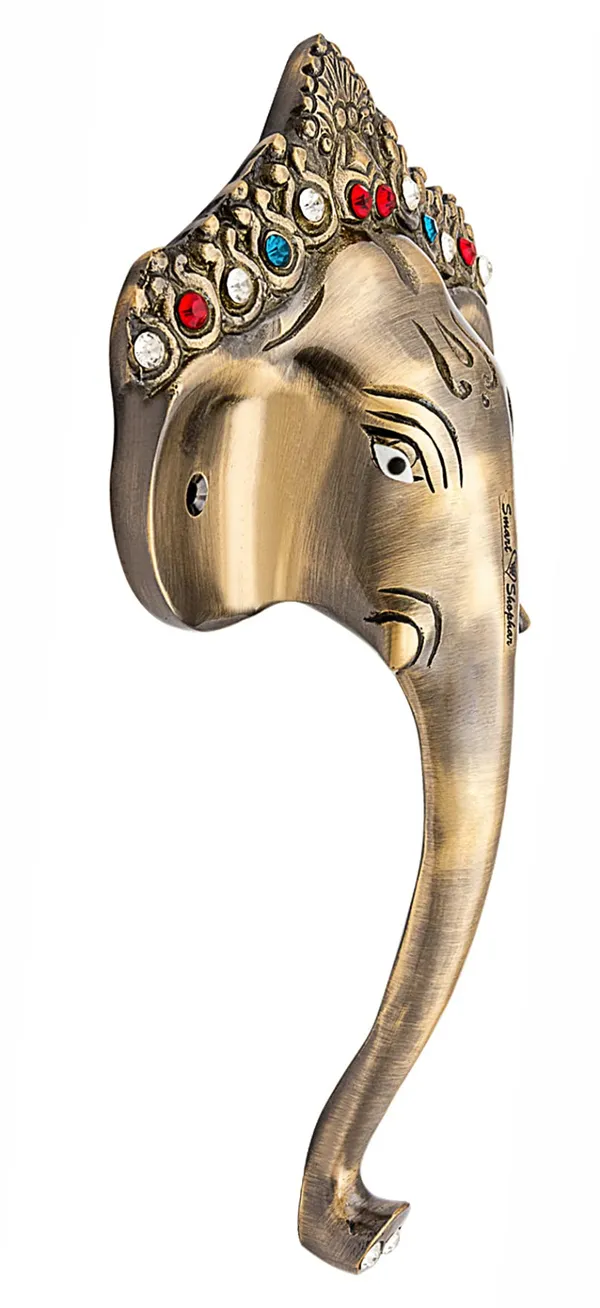 (Pack_of_2)_Pull_Handle_Royal_Ganesha_Brass_Antique