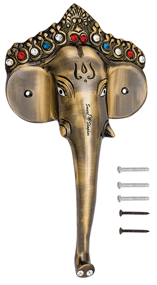 (Pack_of_2)_Pull_Handle_Royal_Ganesha_Brass_Antique