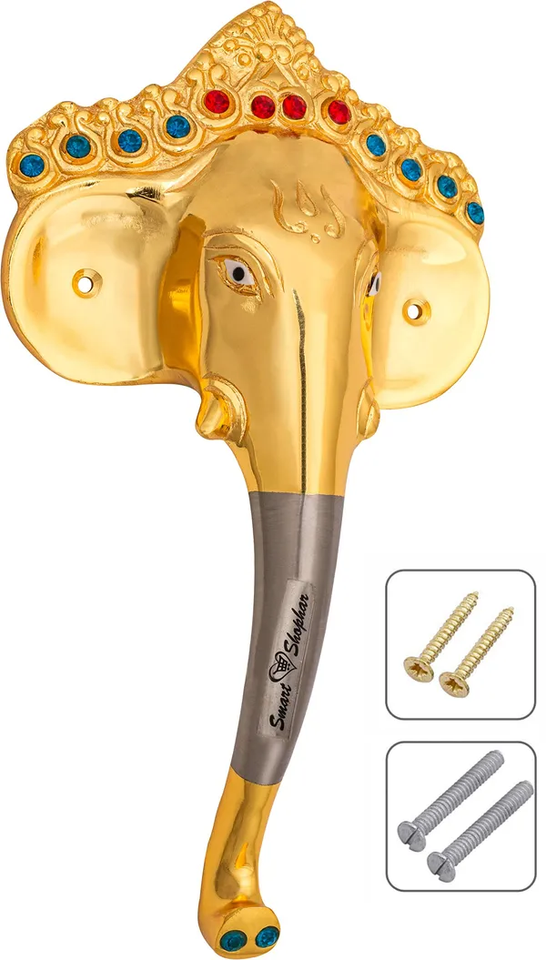 (Pack_of_2)_Pull_Handle_Royal_Ganesha_Brass_Gold_Silver