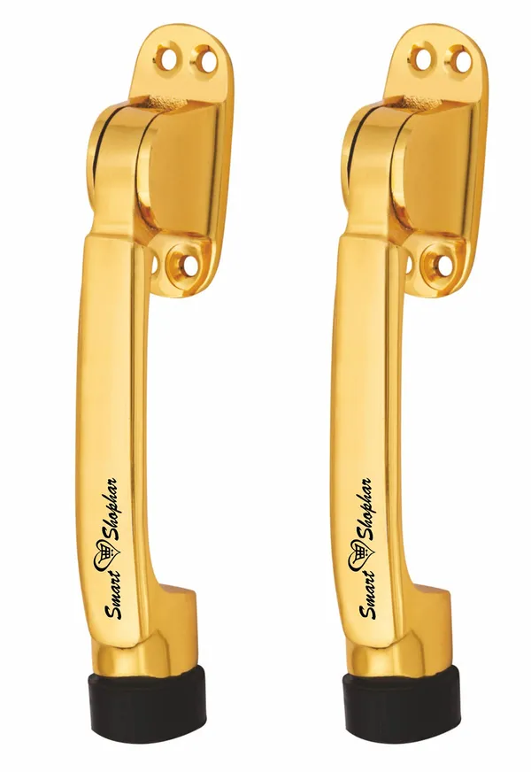 (_Pack_of_2_)_Brass_Meldal_Door_Stopper_5_Inches_Gold_Pack_of_2
