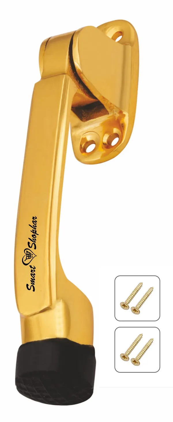 (_Pack_of_2_)_Brass_Meldal_Door_Stopper_5_Inches_Gold_Pack_of_2