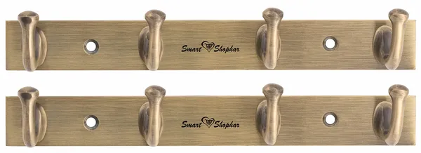 (Pack_of_2)_Wall_Hook_Lily_Brass_Antique
