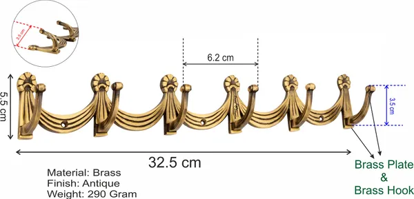 (Pack_of_2)_Wall_Hook_Rajwadi_Brass_Antique