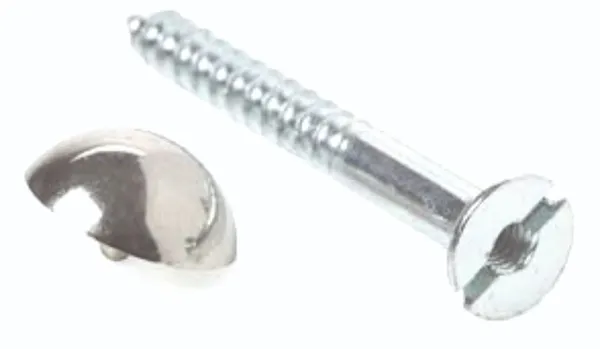 (Pack_of_100)_Screw_Mirror_Cap_Steel_and_Brass_Silver