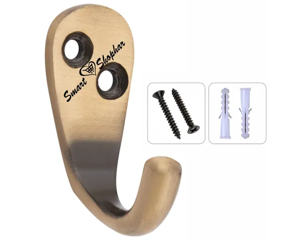 (Pack_of_2)_Wall_hook_Single_Jack(J)_Aluminium_Alloys_Antique