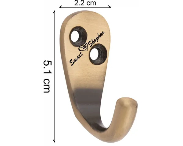 (Pack_of_8)_Wall_Hook_Single_Jack(J)_Aluminium_Alloys_Antique