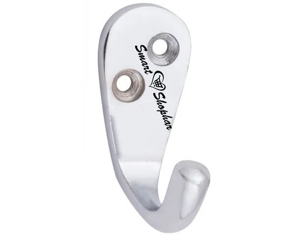 Wall_hook_Single_Jack(J)_Aluminium_Alloys_Silver_Pack_of_12
