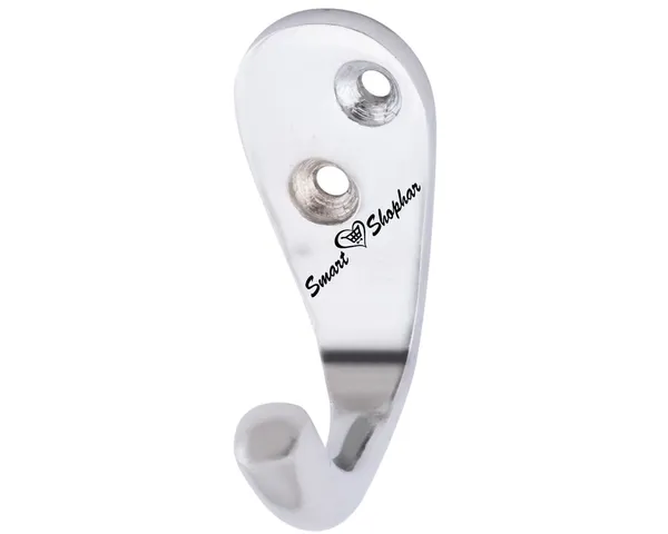 Wall_Hook_Single_Jack(J)_Aluminium_Alloys_Silver_Pack_of_24
