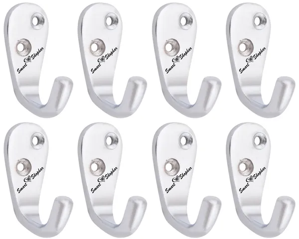 Pack_of_8_Wall_hook_Single_Jack(J)_Aluminium_Alloys_Silver