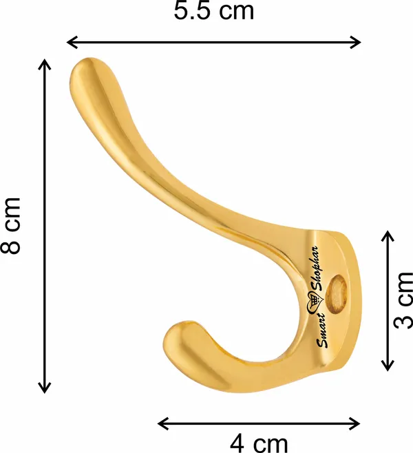 (Pack_of_4)_Wall_Hook_Pluk_Coat_Aluminium_Alloys_Gold